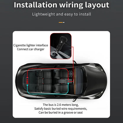 Devil's Eye Truck Windshield Flexible LED Sign Board Remote Control 200x16.6cm