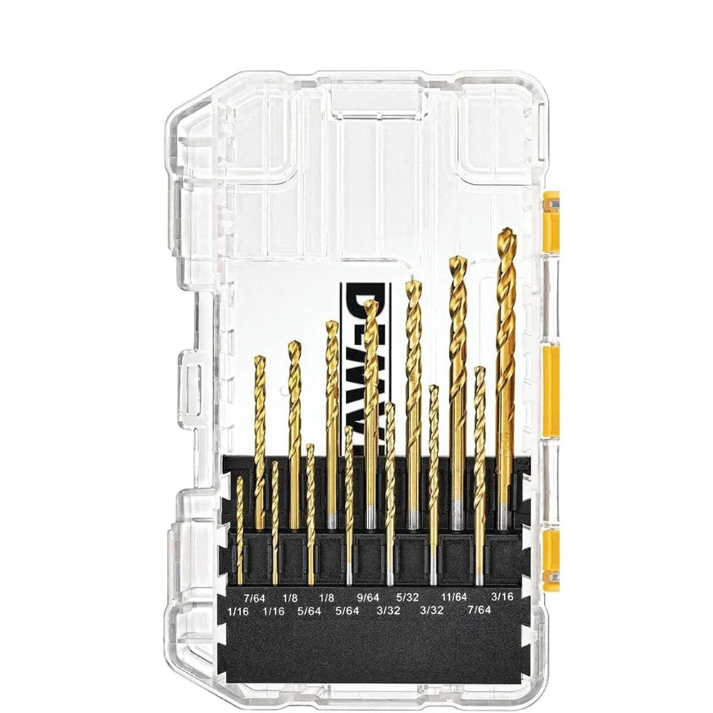 DEWALT DW1361 Titanium Twist Drill Bit Woodworking Metal Drill Bits 21pcs Kit