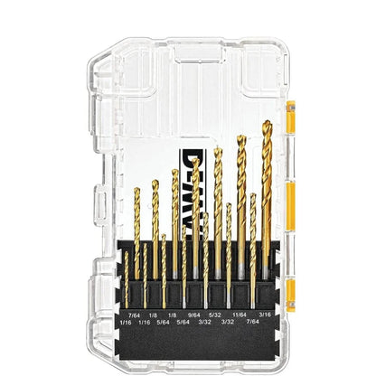 DEWALT DW1361 Titanium Twist Drill Bit Woodworking Metal Drill Bits 21pcs Kit
