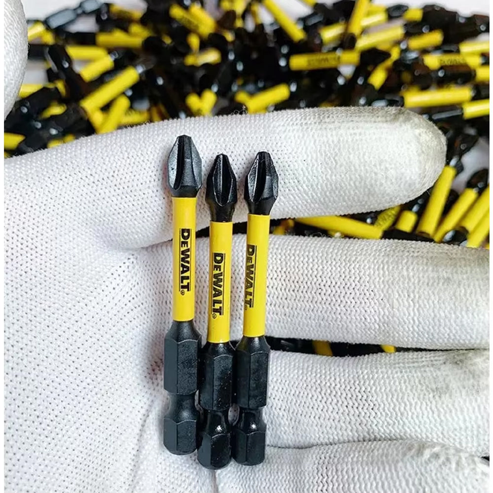 10 x DEWALT Impact Screwdriver Bits PH2 57mm Impact Resistant Cross Heads