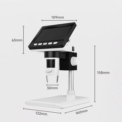 1000X Digital Microscope 4.3" IPS 1080P LED Coin Microscope Electronic Repair