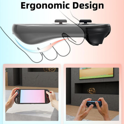 Black Dockable Protective Cover Slim Protector Case for Switch 2 & Joy Con 2025