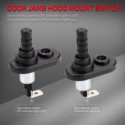 5pcs Door Pin Switch Car Hood Jamb Adjustable Momentary On/Off 12V 20A for Car