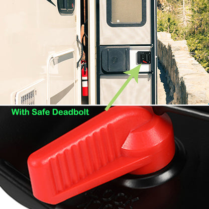 RV Trailer Camper Entry Door Lock RV Door Lock Double Open Door With Deadbolt