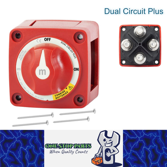 300A Dual Circuit Plus Battery Disconnect Switch 2 Position On/Off/C Car Marine