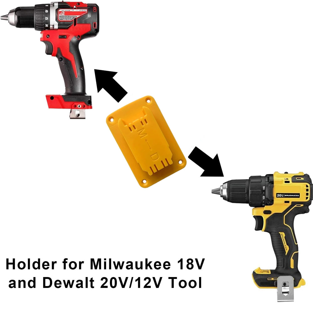 10 x Drill Tools Holder Hanger for Dewalt 20V 12V & Milwaukee M18 18V Power Tool