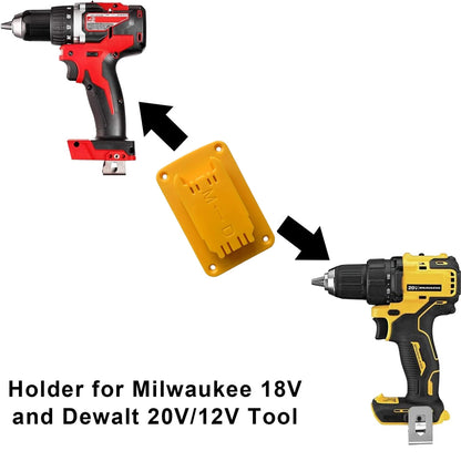10 x Drill Tools Holder Hanger for Dewalt 20V 12V & Milwaukee M18 18V Power Tool