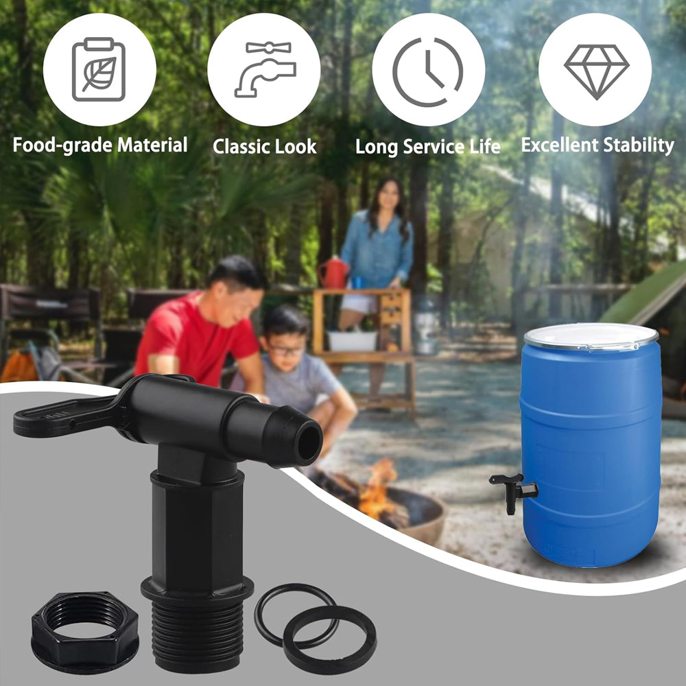 3/4" IBC Drum Tap Faucet NPT Adapter Valve for Water Tank Garden Hose Brew