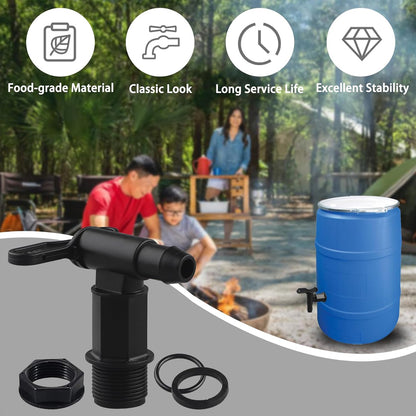 3/4" IBC Drum Tap Faucet NPT Adapter Valve for Water Tank Garden Hose Brew