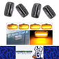 4 x Dynamic Amber Side Marker Lamps E-Mark Marker Lights for Toyota Land Cruiser