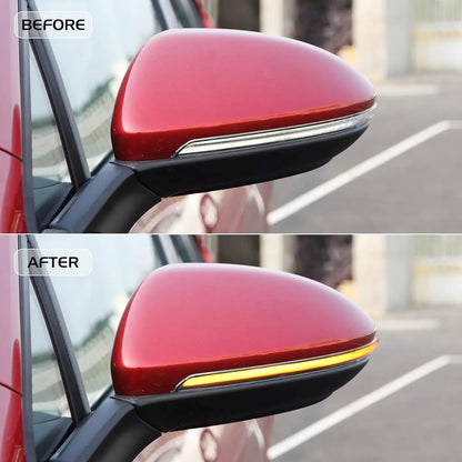 2 x Dynamic Turn Signal Led Rearview Mirror Light VW Golf 7 VII MK7.5 JETTA MK7