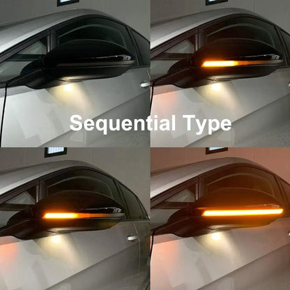 2 x Dynamic Turn Signal Led Rearview Mirror Light VW Golf 7 VII MK7.5 JETTA MK7