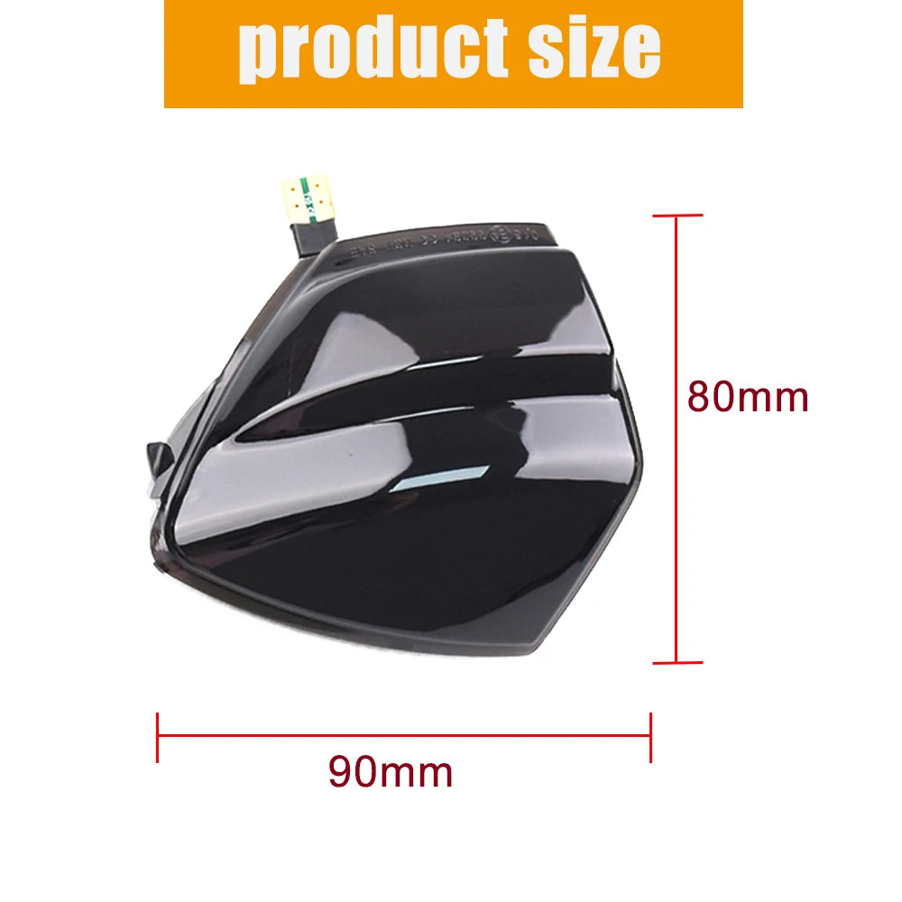 2x Dynamic Turn Signal Light Led Rearview Mirror Light for Ford S-Max Kuga C-Max