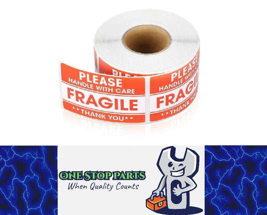 100 x Fragile Stickers Please Handle With Care 2 X 3 Inch 50 x 75mm (100pcs)