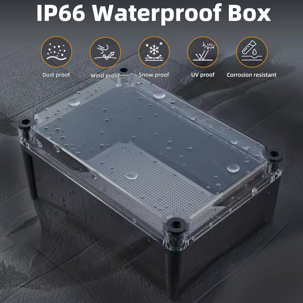 Waterproof Outdoor Electrical Box 190x280x130MM Plastic Junction Enclosure Box