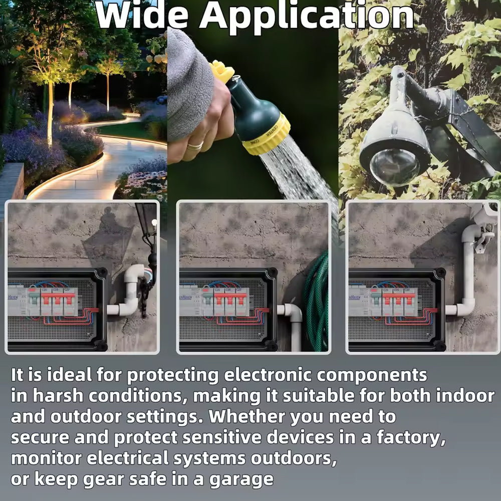 Waterproof Outdoor Electrical Box 190x280x130MM Plastic Junction Enclosure Box