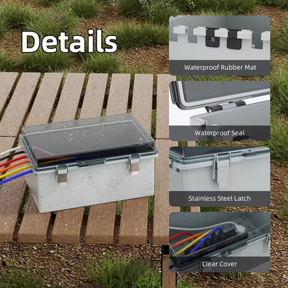Waterproof Outdoor Electrical Box 290x190x140MM Extension Cord Cover Connection