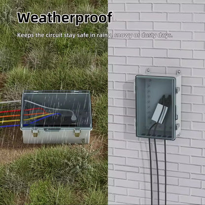 Waterproof Outdoor Electrical Box 290x190x140MM Extension Cord Cover Connection