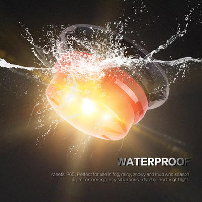 Red LED Emergency Strobe Light Magnetic Base Roof Flashing Beacon Warning Light