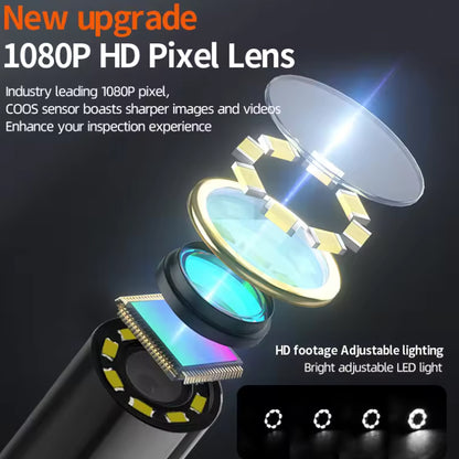 5m Dual Lens Endoscope Inspection Camera IP67 HD1080P with 4.3" IPS Screen