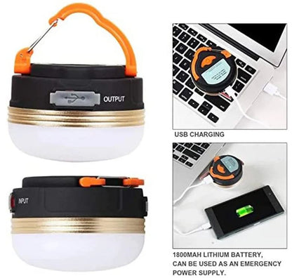 5 x Rechargable 10w LED 1800mah Camp light hang / magnetic USB Charge Light
