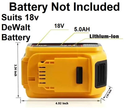 Dewalt 18v Battery spot light with twin USB outlets for charging phone 1pc