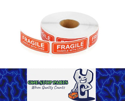 100 x Fragile Stickers Please Handle With Care 1 x 3 Inch 25mm x 75mm (100pcs)