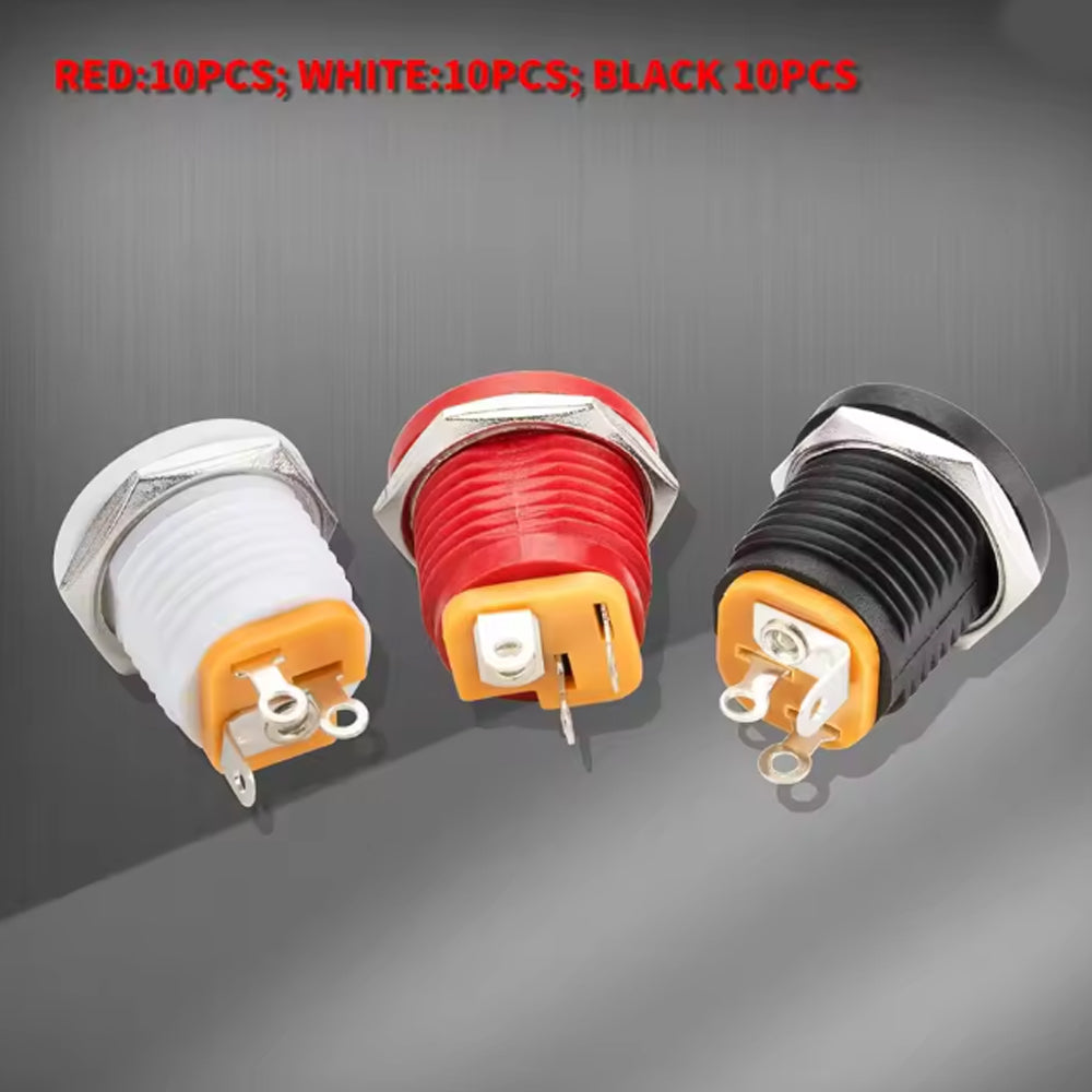 30pcs 2.1x5.5mm Female DC Jack Barrel Jack with 11.5mm Panel Mounting Hole
