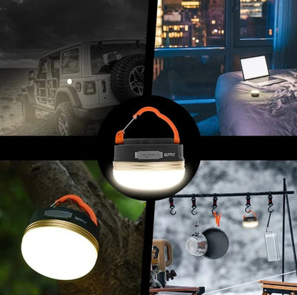 5 x Rechargable 10w LED 1800mah Camp light hang / magnetic USB Charge Light