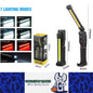 Folding LED Work Light Portable Camping Light Torch Rechargeable LED Flashlight