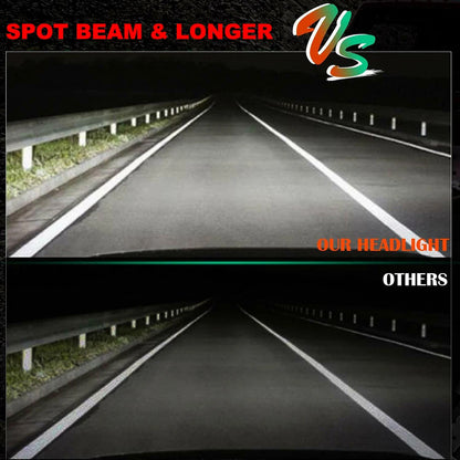 2 x 40W Flush Mount LED Work Light 120x89mm 12-24V 6000K Car 4wd LED Spotlight