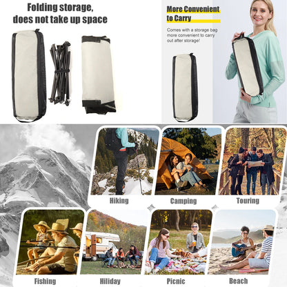 Portable Folding Camping Chair with Headrest Aluminum Tourist Fishing Chairs