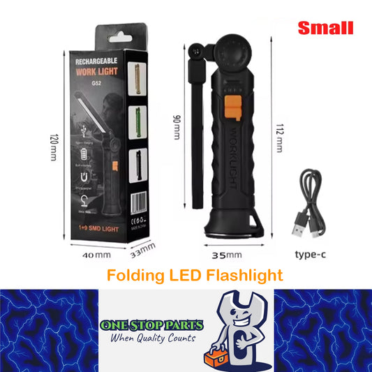 Folding LED Flashlight Rechargeable LED Torch handheld Battery LED Work Light