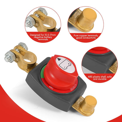 12V - 48V Heavy Duty Positive Terminal Isolator Switch Bike Boat Golf Cart Buggy