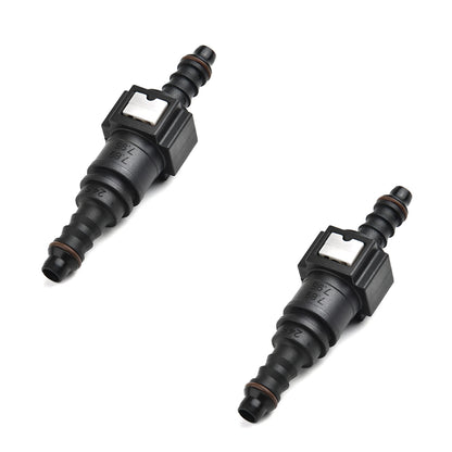 Fuel Line Quick Connector ID6 7.89mm Nylon Hose Coupler Adaptor for Car Oil Pipe