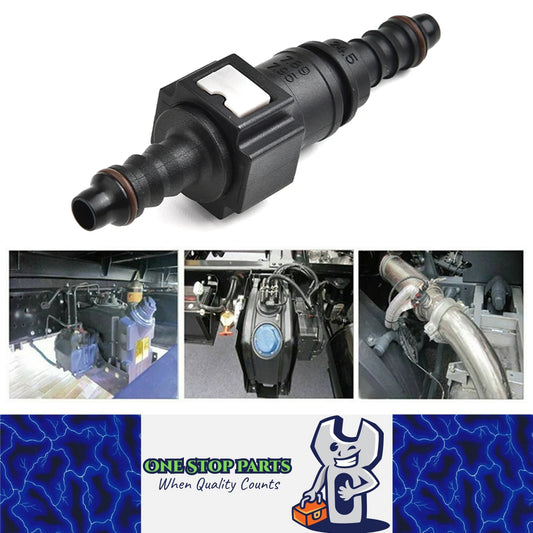 Fuel Line Quick Connector ID6 7.89mm Nylon Hose Coupler Adaptor for Car Oil Pipe