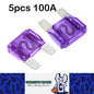 5 x 100Amp Purple Maxi Blade Fuses 5pc Pack double leg fuses 100 Amp (5pcs)