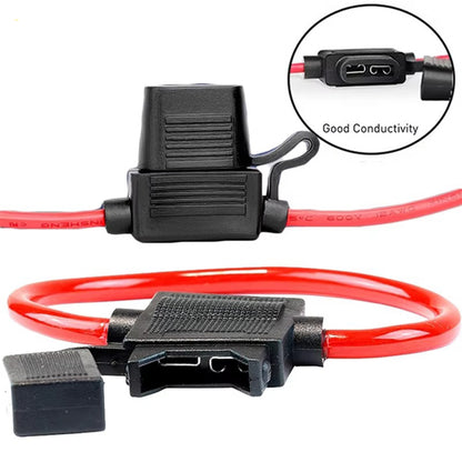 5 x Mini Blade inline Fuse Holders with dust proof cap suit to 30amp fuse (5pcs)