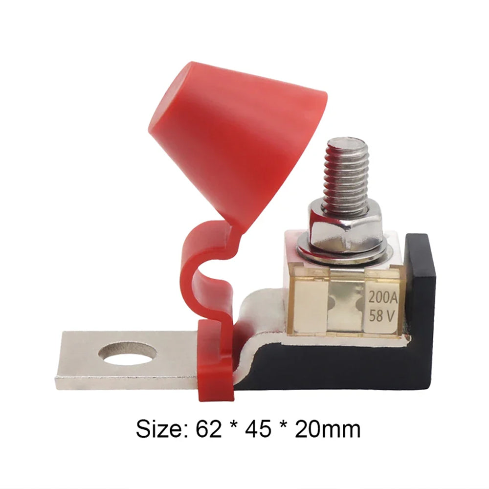 200A Terminal Mount MRBF Fuse Block Kit 58V with M8 Single Stud Battery Fuse