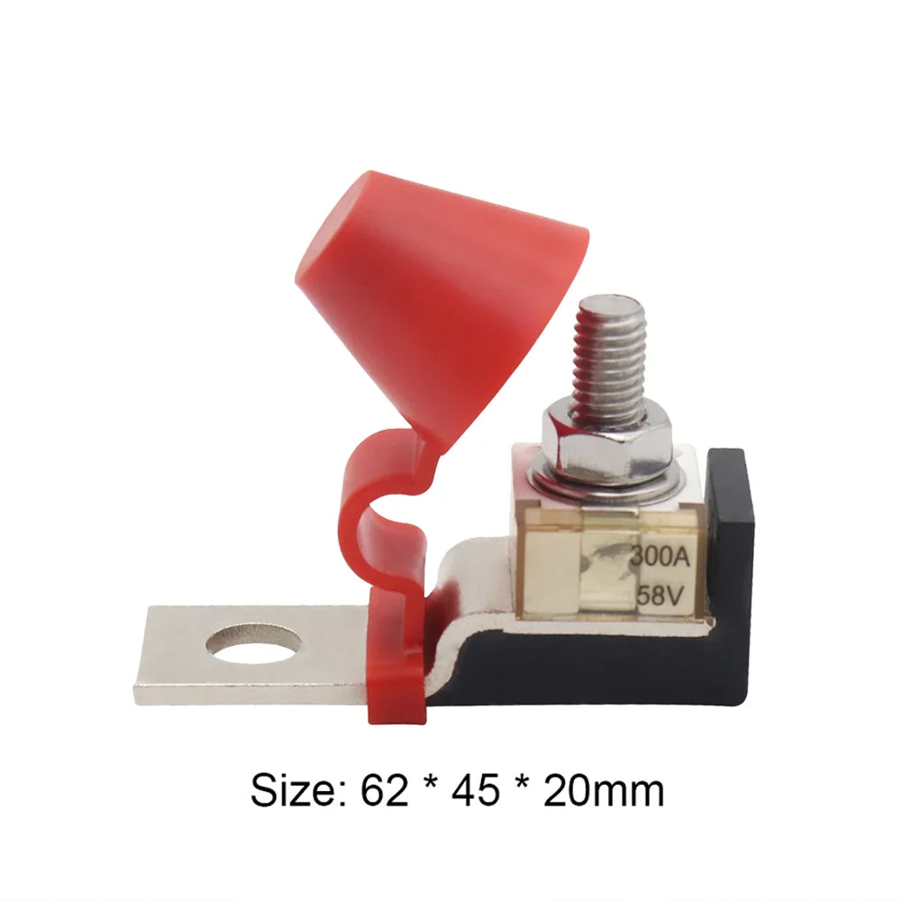 300A Terminal Mount MRBF Fuse Block Kit 58V with M8 Single Stud Battery Fuse