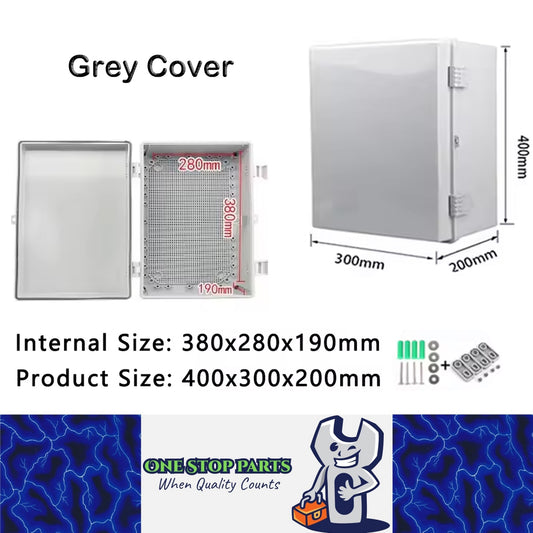 Waterproof Electrical Box 400x300x200mm Plastic Outdoor Enclosure Junction Box