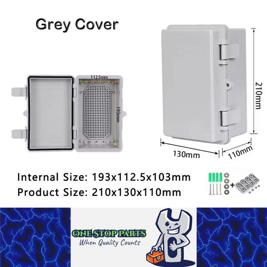 Waterproof Electrical Box 210x130x110mm Plastic Outdoor Enclosure Junction Box