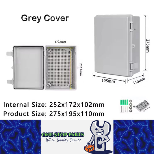 Waterproof Electrical Box 275x195x110mm Plastic Outdoor Enclosure Junction Box