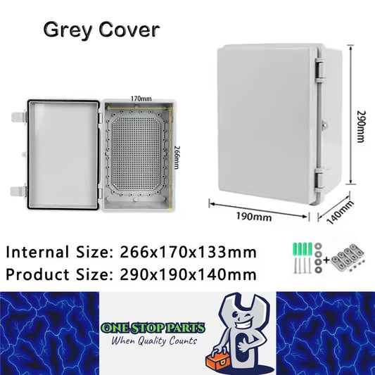 Waterproof Electrical Box 290x190x140mm Plastic Outdoor Enclosure Junction Box