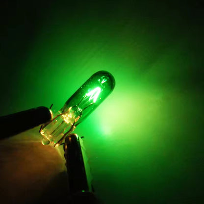 20 x 12V 1.2W T5 Wedge GREEN Globes TYPE T-5mm Dashboard Coated Globes (20pcs)