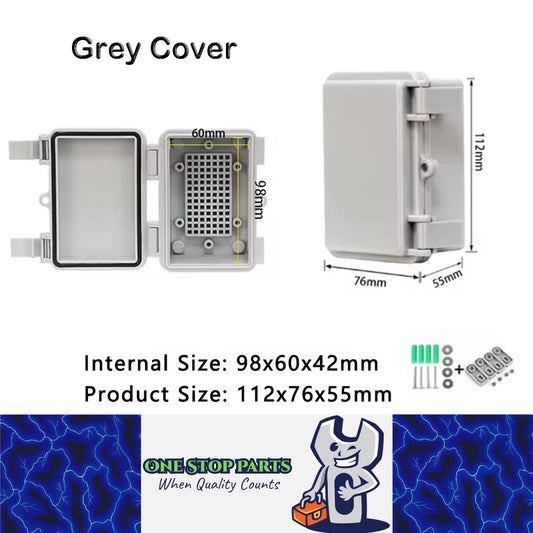 Waterproof Electrical Box 112x76x55mm Plastic Outdoor Enclosure Junction Box