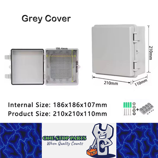 Waterproof Electrical Box 210x210x110mm Plastic Outdoor Enclosure Junction Box