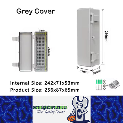 Waterproof Electrical Box 256x87x65mm Plastic Outdoor Enclosure Junction Box