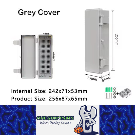 Waterproof Electrical Box 256x87x65mm Plastic Outdoor Enclosure Junction Box