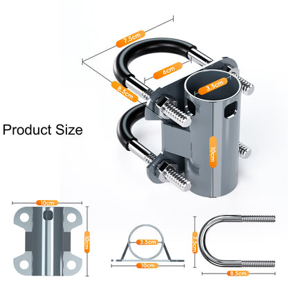 Starlink Gen 2 V2 Mount Bracket Clamp for Starlink V2 Pipe Adapter Pole Mount